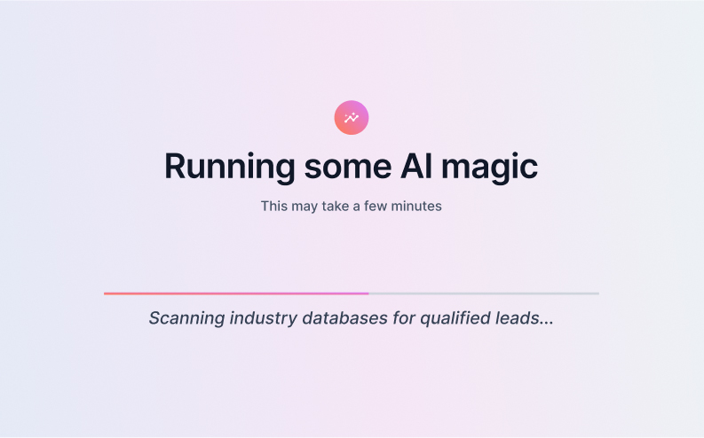 AI Sales Agent interface in Tribe CRM automating prospect research, lead enrichment, and outreach campaign management